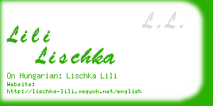 lili lischka business card